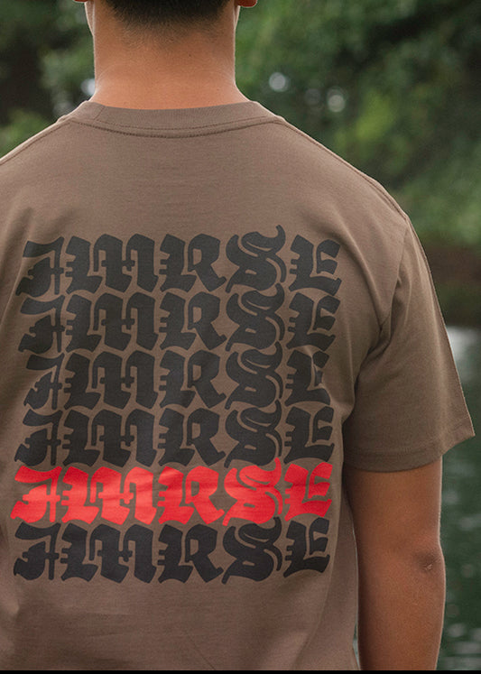 Repetition Tee (Brown)