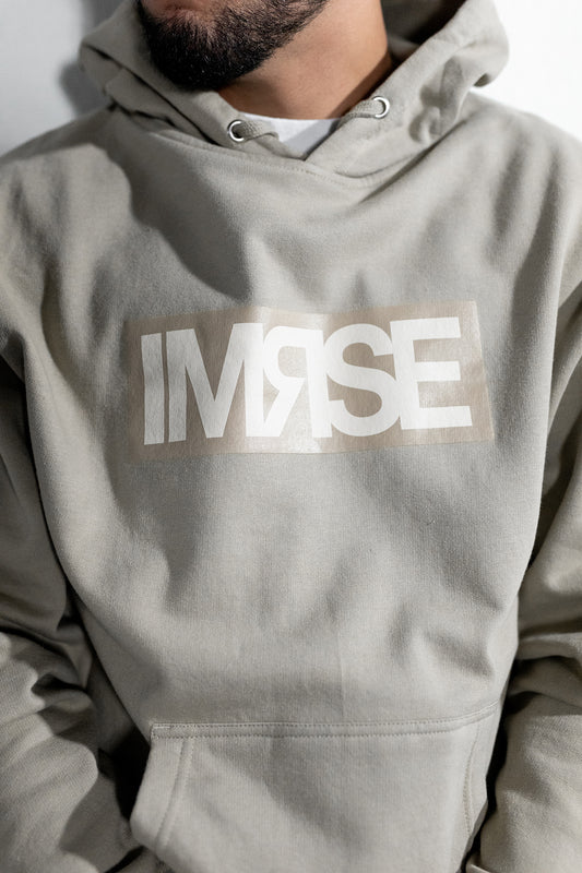 Block logo Hoodie (Beige)