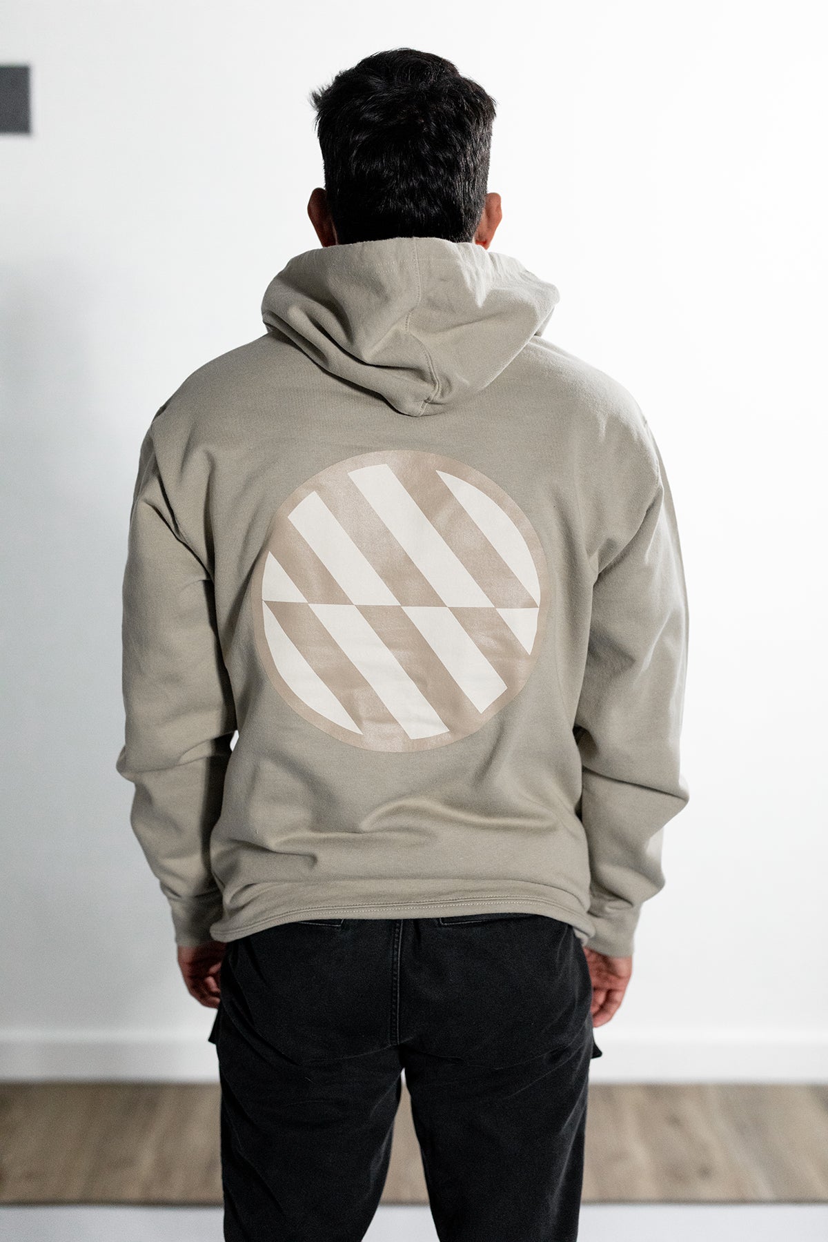 Block logo Hoodie (Beige)